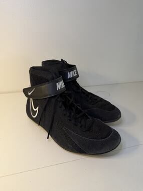 New Nike Speedsweep 8 GS Size 5Y Black White Youth Wrestling Shoes Sneakers